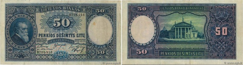 Country : LITHUANIA 
Face Value : 50 Litu 
Date : 31 mars 1928 
Period/Provin...