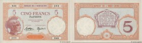 Country : TAHITI 
Face Value : 5 Francs 
Date : (1936-1940) 
Period/Province/Bank : Banque de l'Indochine 
Catalogue reference : P.11c 
Additiona...