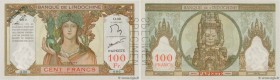 Country : TAHITI 
Face Value : 100 Francs Spécimen 
Date : (1961) 
Period/Province/Bank : Banque de l'Indochine 
Catalogue reference : P.14ds 
Ad...