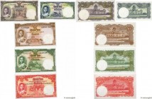 Country : THAILAND 
Face Value : 1, 5, 10, 20 et 100 Baht Lot 
Date : (1953) 
Period/Province/Bank : Government of Thailand 
Catalogue reference :...