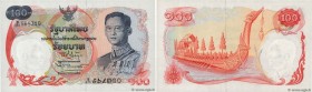 Country : THAILAND 
Face Value : 100 Baht 
Date : (1968) 
Period/Province/Bank : Bank of Thailand 
Catalogue reference : P.79a 
Alphabet - signat...