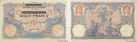 Country : TUNISIA 
Face Value : 1000 Francs sur 100 Francs 
Date : 12 juillet 1892 (1942) 
Period/Province/Bank : Banque de l'Algérie 
Catalogue r...