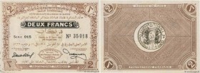 Country : TUNISIA 
Face Value : 2 Francs 
Date : 27 avril 1918 
Period/Province/Bank : Régence de Tunis 
Catalogue reference : P.37c 
Additional ...