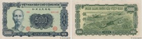 Country : VIETNAM 
Face Value : 5000 Dong 
Date : 1953 
Period/Province/Bank : National Bank of Vietnam 
Catalogue reference : P.66a 
Alphabet - ...