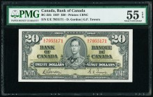Canada Bank of Canada $20 1937 BC-25b PMG About Uncirculated 55 EPQ. 

HID09801242017