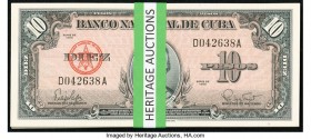 Cuba Banco Nacional de Cuba 10 Pesos 1960 Pick 88c, Twenty-Three Examples Crisp Uncirculated or Better. 

HID09801242017
