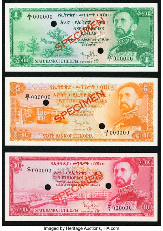 Ethiopia State Bank of Ethiopia 1; 5; 10; 20; 50; 100 Dollars ND (1961) Pick 18s...