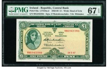 Ireland Central Bank of Ireland 1 Pound 29.5.1967 Pick 64a PMG Superb Gem Unc 67 EPQ. 

HID09801242017