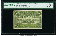 Latvia Government Currency Note 1 Rublis 1919 Pick 2b PMG Choice About Unc 58 EPQ. 

HID09801242017