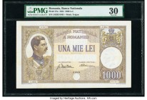 Romania Banca Nationala a Romaniei 1000 Lei 15.3.1934 Pick 37a PMG Very Fine 30. Small tear.

HID09801242017