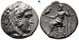 Kings of Macedon. Sidon. Philip III Arrhidaeus 323-317 BC. In the name and types of Alexander III. Struck under Laomedon. Dated RY 12 of Abdalonymos=3...