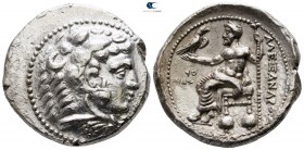 Kings of Macedon. Tyre. Philip III Arrhidaeus 323-317 BC. In the name and types of Alexander III. Struck under Laomedon. Dated RY 27 of 'Ozmilk=323/2 ...