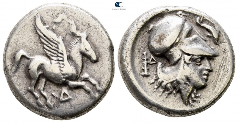 Illyria. Dyrrhachion circa 344-300 BC. 
Stater AR

19mm., 8,10g.

Pegasos f...