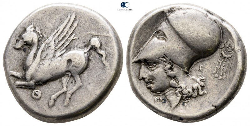 Akarnania. Thyrrheion circa 320-280 BC. 
Stater AR

20mm., 8,39g.

Pegasus ...