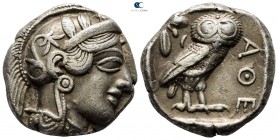 Attica. Athens circa 454-415 BC. Tetradrachm AR
