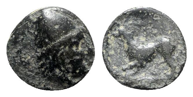 Asia Minor. Uncertain mint or Temnos, Aiolis circa 350-250 BC. 
Bronze Æ

8mm...