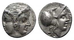 Mysia. Lampsakos circa 350-250 BC. Diobol AR