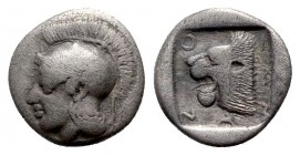 Troas. Assos circa 405-360 BC. Hemidrachm AR