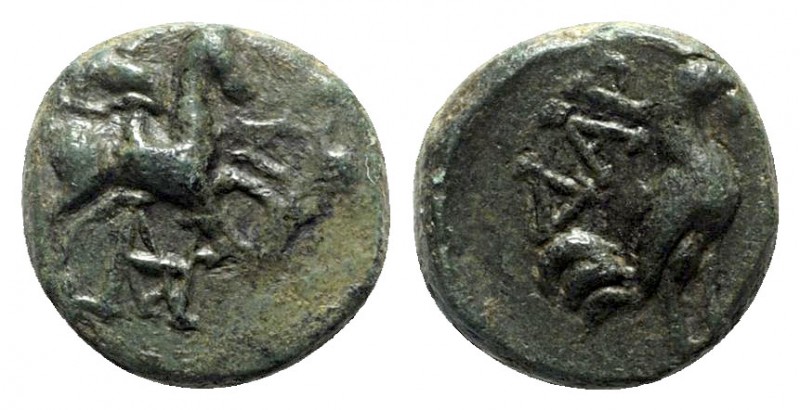 Troas. Dardanos circa 350-250 BC. 
Bronze Æ

10mm., 1,57g.

Horseman right,...