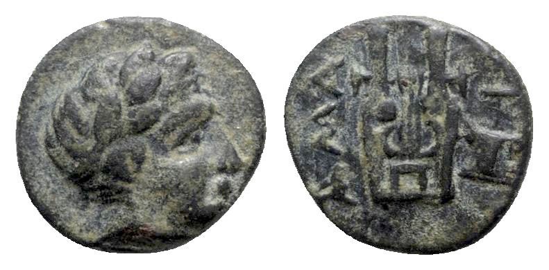 Troas. Hamaxitos circa 400-310 BC. 
Bronze Æ

9mm., 1,33g.

Laureate head o...