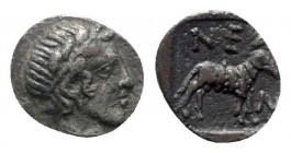 Troas. Neandria circa 350-340 BC. Obol AR. Chian standard