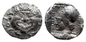 Lesbos. Methymna  circa 500/480-460 BC. Diobol AR