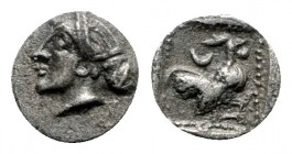 Lesbos. Methymna  circa 500-460 BC. Hemiobol AR