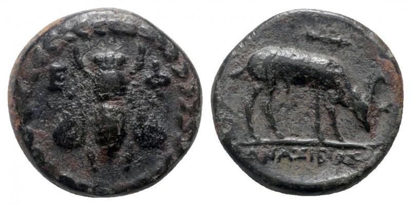 Ionia. Ephesos circa 280-253 BC. 
Bronze Æ

16mm., 3,62g.

Ε - Φ, bee withi...
