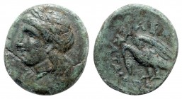 Ionia. Klazomenai  circa 380-360 BC. Ekataios, magistrate. Bronze Æ