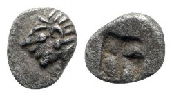 Ionia. Kolophon  circa 600 BC. Tetartemorion AR