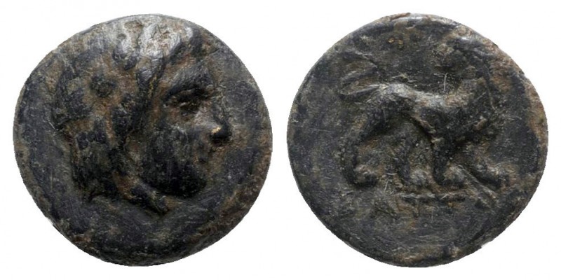 Ionia. Miletos circa 350-325 BC. 
Bronze Æ

10mm., 1,12g.

Laureate head of...