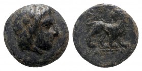 Ionia. Miletos  circa 350-325 BC. Bronze Æ