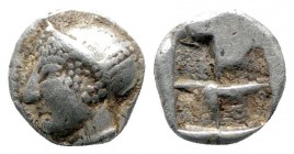 Ionia. Phokaia  521-478 BC. Diobol AR