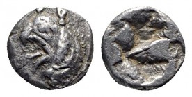 Ionia. Phokaia  circa 521-478 BC. Obol AR