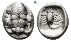 Caria. Mylasa  circa 450-400 BC. Hemiobol AR