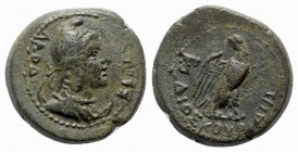 Phrygia. Laodikeia ad Lycum AD 14-37. Dioskourides, magistrate. Bronze Æ