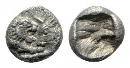 Kings of Lydia. Sardeis. Kroisos circa 560-546 BC. 1/24 Stater AR