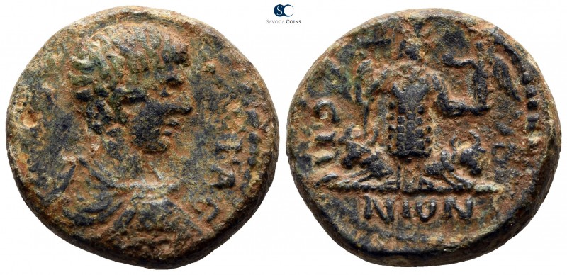 Decapolis. Dium. Geta as Caesar AD 197-209. 
Bronze Æ

23mm., 10,81g.

[Π C...