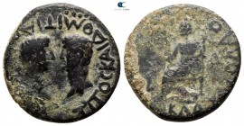 Lykaonia. Laodikeia Kombusta  . Titus and Domitian, as Caesars AD 69-81. Bronze Æ