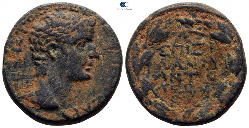 Seleucis and Pieria. Antioch. Tiberius AD 14-37. Dated RY 1 and Actian Year 45 =...