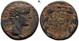Seleucis and Pieria. Antioch. Tiberius AD 14-37.  Dated RY 1 and Actian Year 45 = AD 14. Bronze Æ