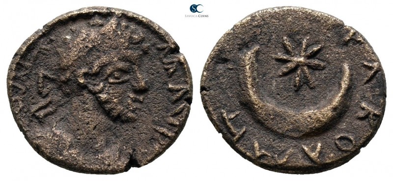 Mesopotamia. Carrhae. Caracalla AD 198-217. 
Bronze Æ

13mm., 1,58g.

M ΛVP...