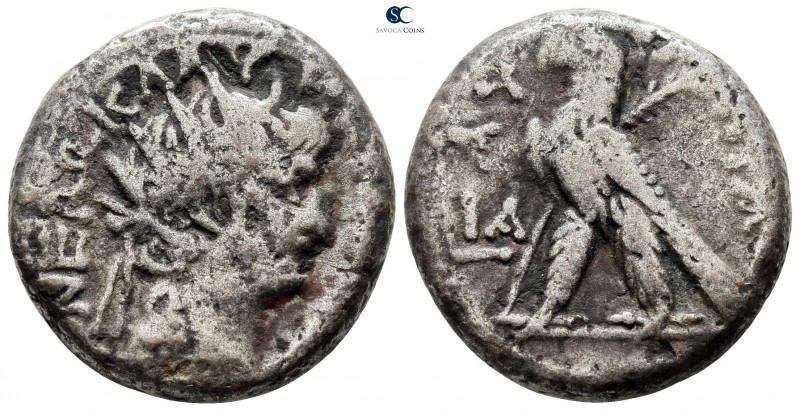 Egypt. Alexandria. Nero AD 54-68. Dated RY 11=AD 64/5
Billon-Tetradrachm

23m...