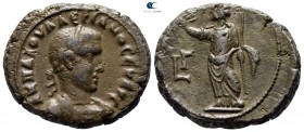 Egypt. Alexandria. Valerian I AD 253-260. Dated RY 3=AD 255/256. Potin Tetradrachm