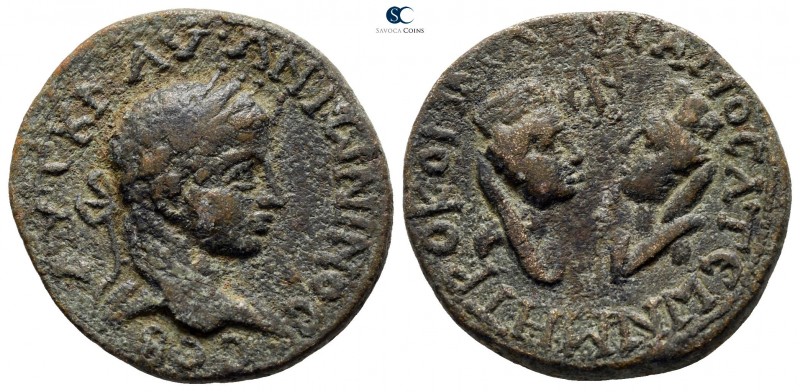 Commagene. Samosata. Elagabalus AD 218-222. 
Bronze Æ

21mm., 5,62g.

AVT K...