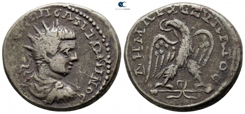 Cyrrhestica. Cyrrhus. Diadumenian. As Caesar AD 217-218. 
Tetradrachm AR

26m...