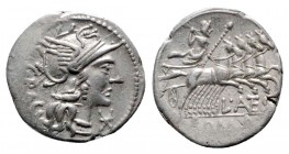 L. Antestius Gragulus. 136 BC. Rome. Denarius AR