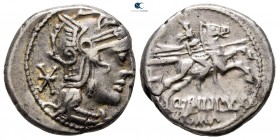 Q. Philippus. 129 BC. Rome. Denarius AR