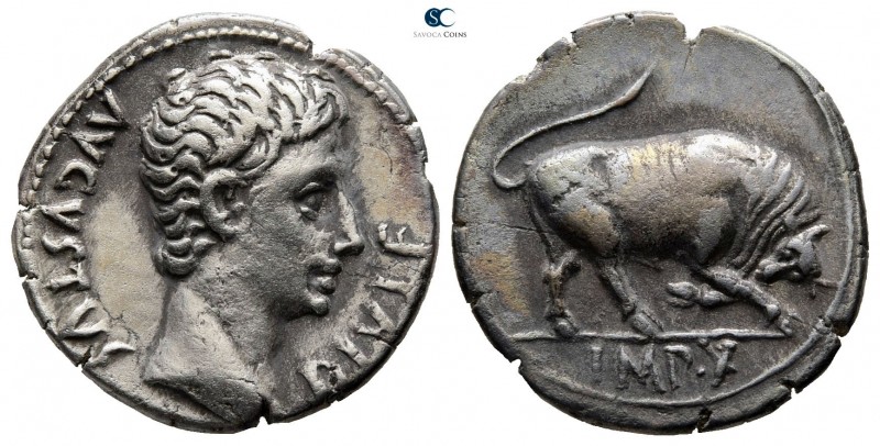Augustus 27 BC-AD 14. Lugdunum (Lyon)
Denarius AR

18mm., 3,71g.

AVGVSTVS ...
