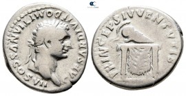 Domitian as Caesar AD 69-81. Struck AD 80-81. Rome. Denarius AR